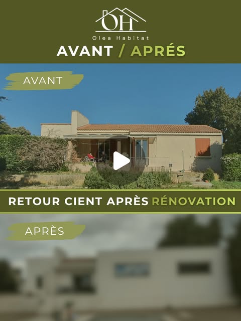 Vidéo Instagram Olea Habitat : transformation de maison
