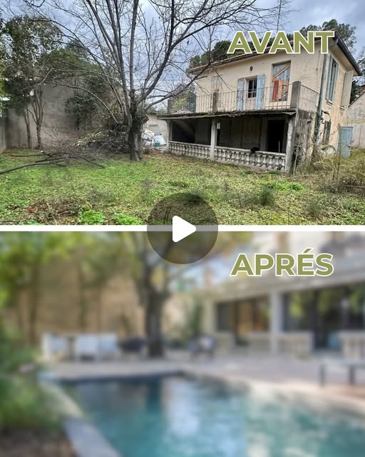 Vidéo Instagram Olea Habitat : rénovation complète aux Angles, avant après